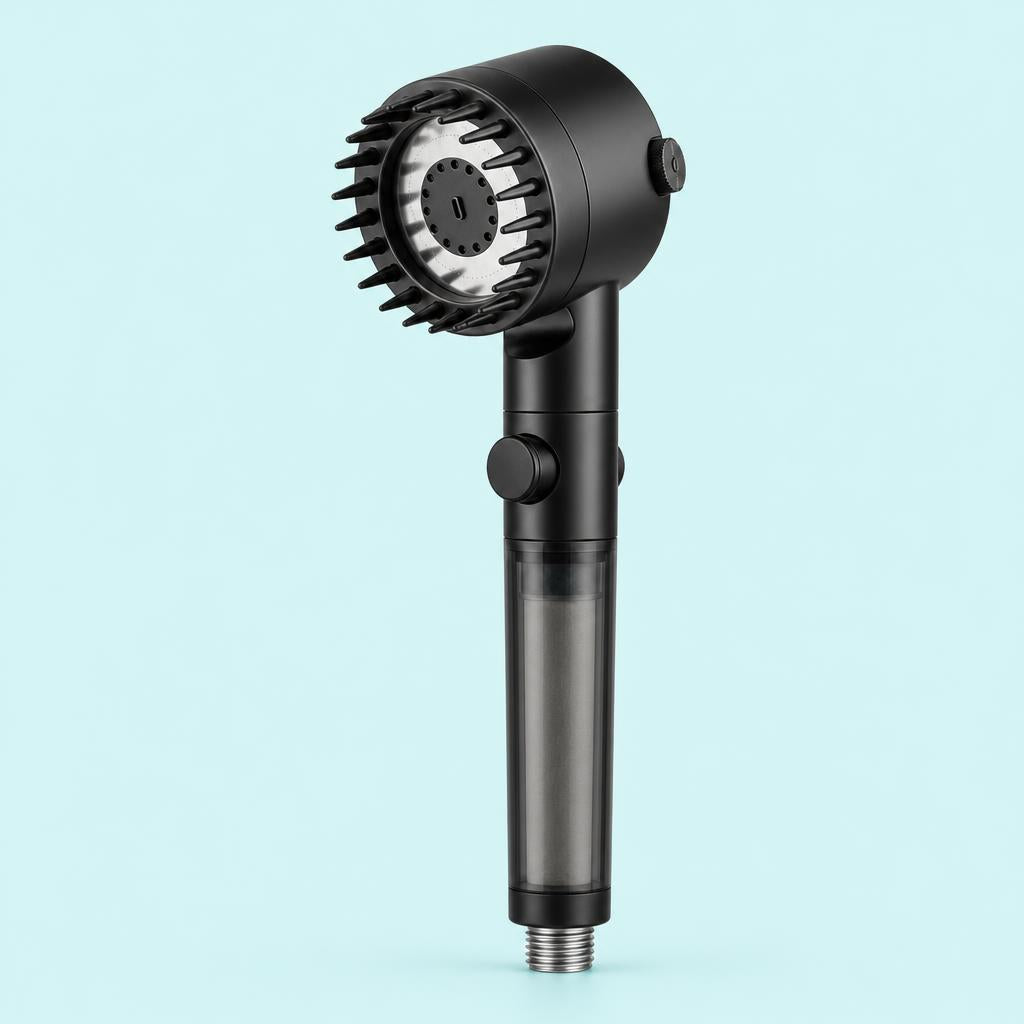 Filtered shower head and all its parts